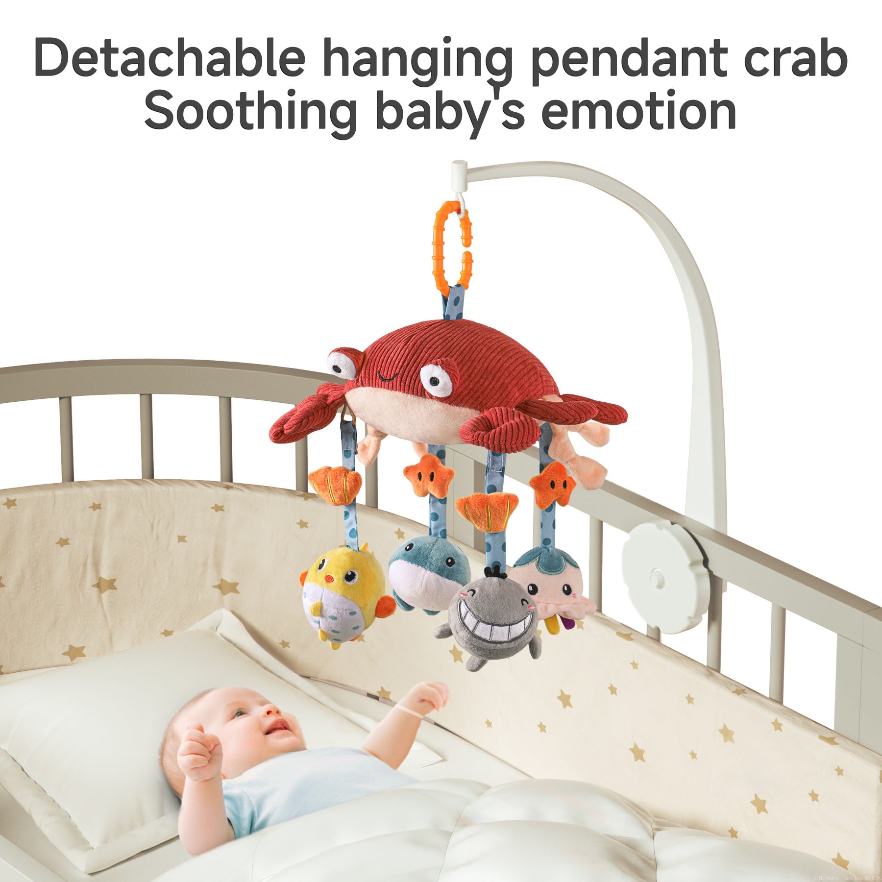<tc>Ocean-Baby-Mobile fürs Kinderbett mit Spiegel</tc>