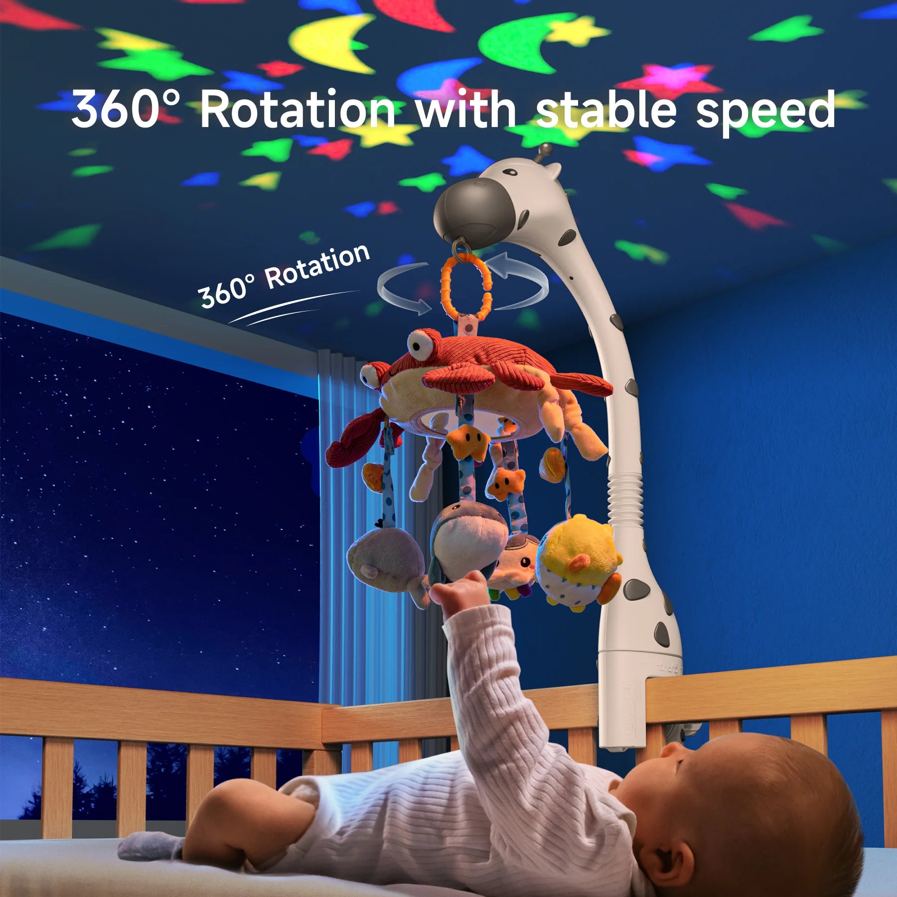 <tc>Musik-Mobile für Babys mit Lichtprojektion</tc>