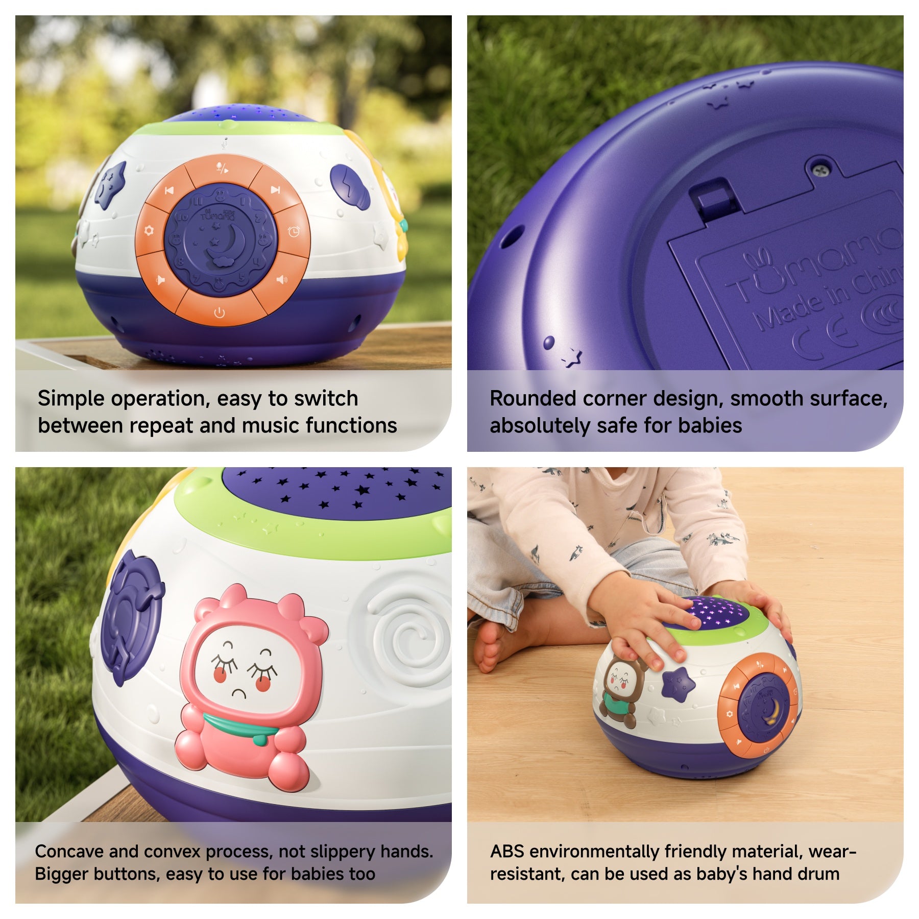 <tc>Nachtlicht Sternenhimmel Projektor mit Musik & Timer für Babys</tc>