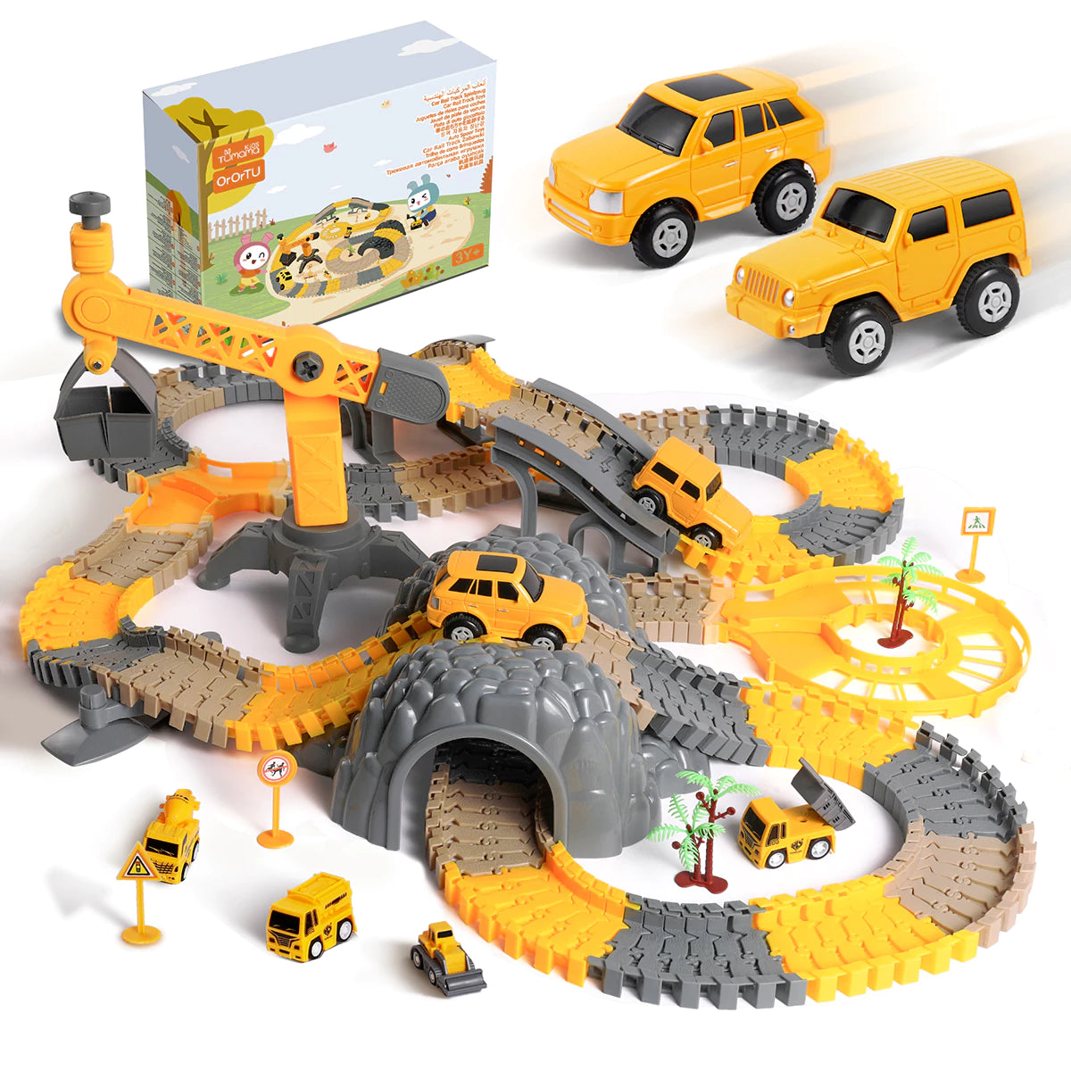 <tc>Autorennbahn im Baustellen-Stil für Kinder</tc>