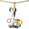 <tc>Giraffe/Zebra-Rassel aus Plüsch mit Beißring für Babys</tc>