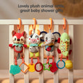 <tc>Babywagen-Hängespielzeug aus Plüsch mit Rassel und Beißring</tc>
