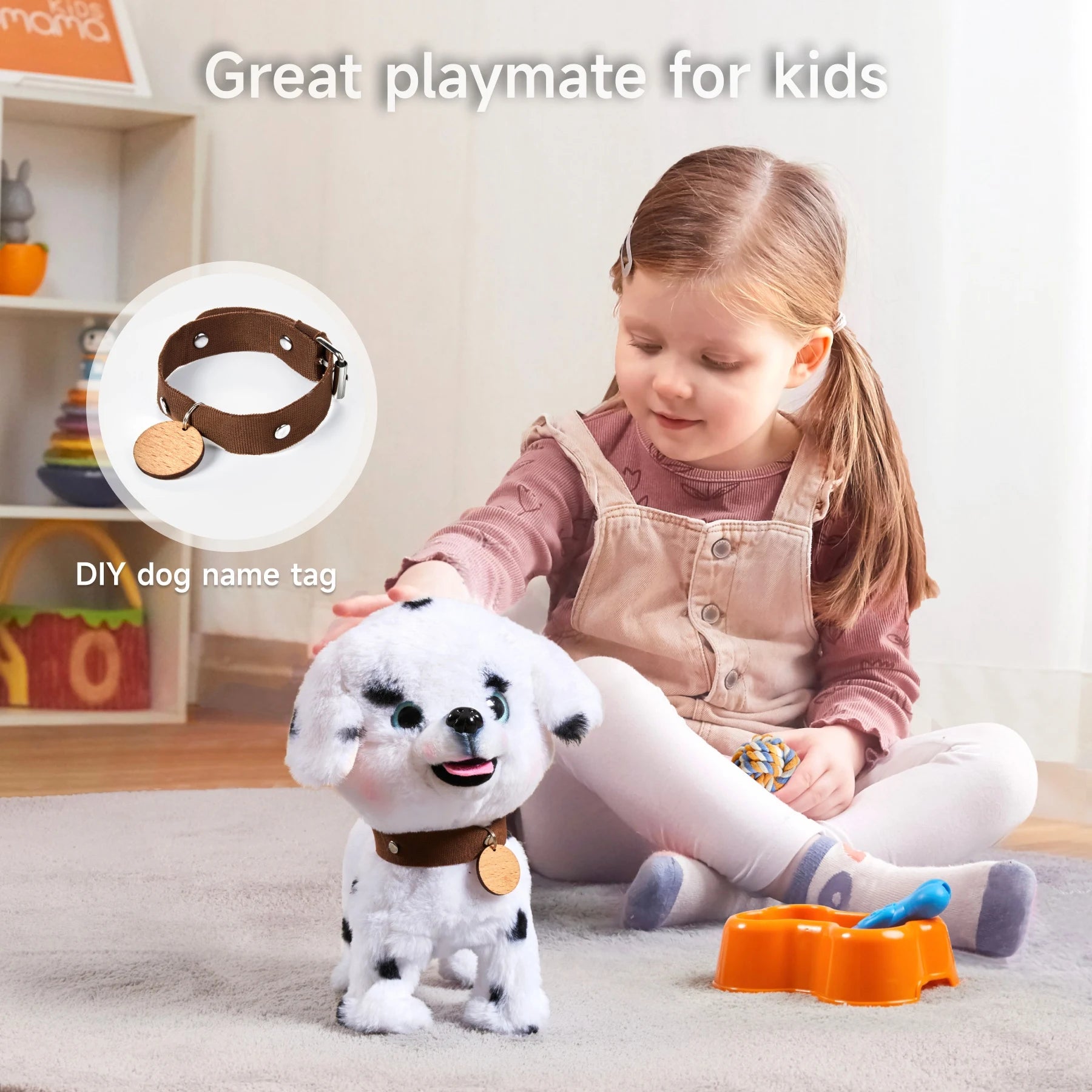 <tc>Kinderspielzeug Hund – Läuft, Bellt, Wedelt mit dem Schwanz & Singt</tc>