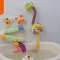 Baby Bad Spielzeug Duschkopf mit Spinnerspielzeug Winds Spielzeug Wasserrutsche Dinosaurier Badewater Wasserpumpe