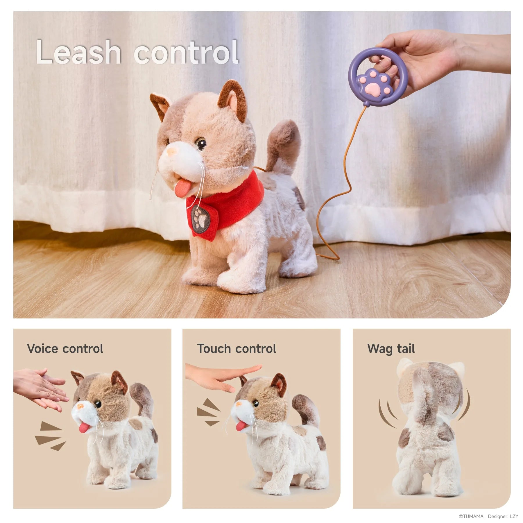 walking cat toy with leash